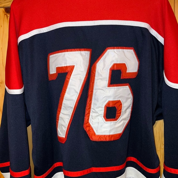 VTG America USA Hockey Stitched Steve & Barry’s Reversible Jersey Sweatshirt XXL - Picture 4 of 11